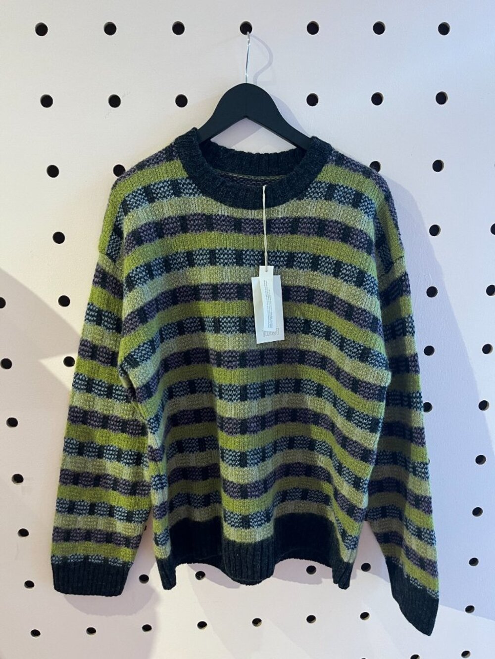 Wool Blend Jacquard Sweater